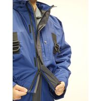 コヤナギ HWー01 フルハーネス対応 レインジャケット 高所作業向け チャコール 4L 1着（直送品）