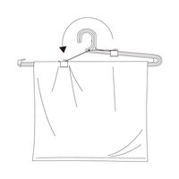 吉川国工業所 バスタオルハンガー２Ｐ 1セット6個：2個入パック×3