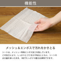 【アウトレット】フローリングシート ウェット 1セット（44枚入×3個） 99.9%除菌 2層 厚手タイプ 各社共通サイズ アスクル オリジナル