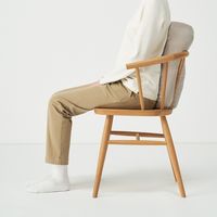 無印良品 背当てにもなるやわらかマルチミニクッション ４９×２２×１５ｃｍ ライトベージュ 良品計画