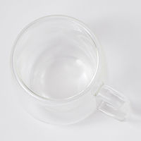 ダブルウォールグラスマグカップ クリア 1セット（1個×６） LAKOLE/ラコレ