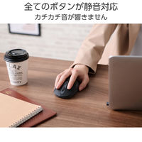 ワイヤレスマウス 静音 Bluetooth/無線2.4GHz 6ボタン 充電式 白 M-MY35MBSXWH エレコム 1個