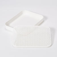 【均一価格】水切りトレー ホワイト 1個 オリジナル