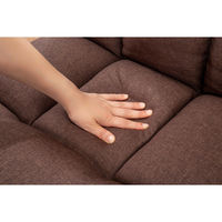 ファミリー・ライフ ボリュームコイルスプリング座椅子 ブラウン 0437710 1台（直送品）