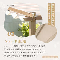 武田コーポレーション シェード付きパーゴラ ナチュラル NAEX-01 1箱(1個入)（直送品）