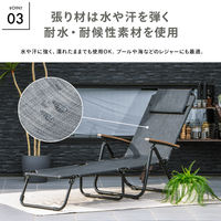 武田コーポレーション ラウンジベッド肘付き UN5-RC 1箱(1個入)（直送品）