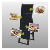 常磐精工 ブラックカードケーススタンド看板 B5横8両面ハイ アームキャスターセット BCCSK-B5Y8RH-KSET 1台（直送品）