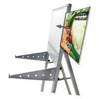 常磐精工 ブラックラックスタンド看板 A3横ブラック(アクリルボックス付) アームキャスターセット BRASKA-A3YB-KSET 1台（直送品）