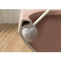 サンコー トイレブラシ 単品 DX 抗菌 サトミツ棒 1個 傷つきにくい 水だけで汚れが落とせる びっくりフレッシュ  BA-62