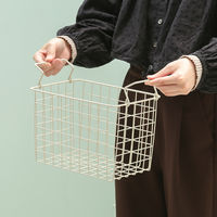 不二貿易 スタッキングワイヤーバスケット WH 26x18x18 26687 1個