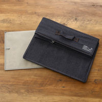 不二貿易 LB デニム調インナーボックス 横ハーフ蓋付 67312 1個