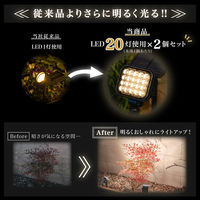 武田コーポレーション 2WAYスポットライト2P LN-S-2WSP2P 1箱(8個入)（直送品）