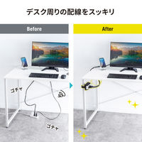 サンワサプライ  電源タップホルダー（支柱取り付けタイプ・ブラック） TAP-CLAMP2BK（直送品）