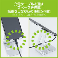 ナカバヤシ タブレット・スマホ対応　アルミスタンド　シルバー SSTー20SL 1個