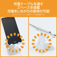 ナカバヤシ タブレット・スマホ対応　アルミスタンド　ミニ　シルバー SSTー21SL 1個