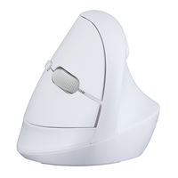 ナカバヤシ 無線静音　ミニエルゴ　5ボタン　BlueLEDマウス　ホワイト MUSーRKF222W 1個