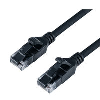 ナカバヤシ カテゴリー6A　柔らかシリコンLANケーブル　ブラック　3m C6AーSL030BK 1個