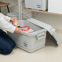 JEJアステージ　パッキン付頑丈ボックス640　ライトグレー　　1個