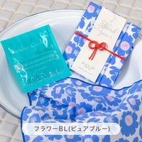 おふろはん バブルバス＆ハンカチ フラワーBL ピュアブルー 1個 プレーリードッグ