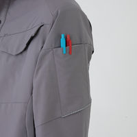 コーコス信岡 ストレッチ長袖シャツ SS チャコール A-7068 1着（直送品）