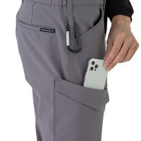 コーコス信岡 ストレッチカーゴパンツ LL ブラック A-7065 1着（直送品）