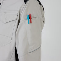 コーコス信岡 ストレッチ長袖シャツ LL グリーン AG-3088 1着（直送品）