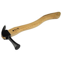 金井産業 仮枠ハンマー 黒 止付 小 蛇曲 350mm 1本（直送品）