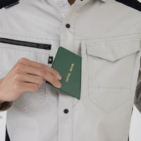 コーコス信岡 ストレッチ長袖シャツ M ブルー AG-3088 1着（直送品）