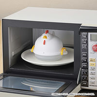 曙産業 ゆで卵器 4個 にわとり型 電子レンジ ホワイト REー1506 1個