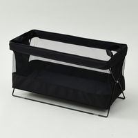 YAMAZEN 【荷物入れ】メッシュバスケット ワイドタイプ S 折りたたみ 収納ボックス HTB-SW(BK) 1個