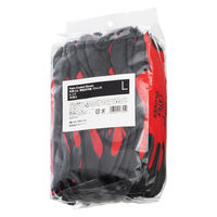 「現場のチカラ」川西工業 天然ゴム背抜き手袋 レッド L 1セット（10双×3袋） オリジナル