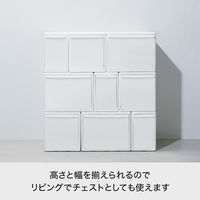 吉川国工業所 組み合わせて使える収納ケース ミディM3個組 AW MOS-02L*3P_AW 1セット