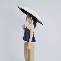 コジット 折り畳み傘 晴雨兼用 3段 コンパクト アイボリー 4969133920219 1本　紫外線、近赤外線99.9%カット