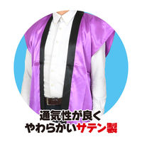 アーテック ソフトサテンロングハッピ Ｌ 紫（ハチマキ付） 18448 1個