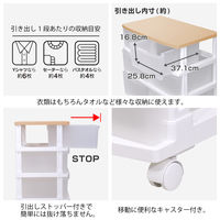 JEJアステージＥＷエミングストッカー6引出し　スモークブラウン1台