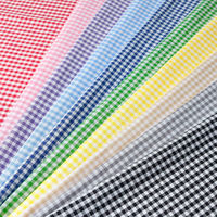 日本紐釦貿易 40sギンガムチェック 中 巾110cm×8m切売カット レッド B53000Z-204-8M 1セット(巾110cm×8m（直送品）