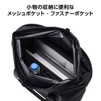 エレコム トートバッグ 防水 手提げ 肩掛け 2WAY 自立式 23L ブラック BMーTBWP01BK 1個