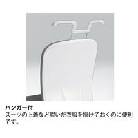 【組立設置込】イトーキ リエットR チェア ハイバック 固定肘 ハンガー付 ホワイト×グラスグリーン KT-356PVHM-WTQ7 1脚（直送品）