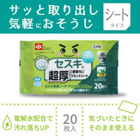 レック 激落ちくん セスキ超厚ウエットシート C00275  20枚入 1セット（1個×6）