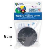 Learning　Resources　Rainbow　Fraction　Circles　カラフル分数セット　LER　1セット