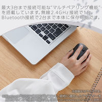 ワイヤレスマウス 静音 Bluetooth/無線2.4GHz 5ボタン Sサイズ 黒 M-SH21MBSKXBK エレコム 1個