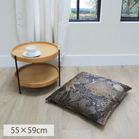 川島織物セルコン フィーロヒャッカ 座布団カバー ブラウン LL1108_10BR 1枚（直送品）