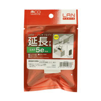 ナカバヤシ LANケーブル延長アダプタ　カテゴリー5e対応 CARー855E 1個