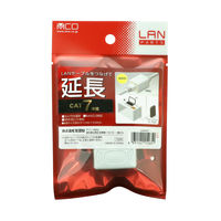 ナカバヤシ LANケーブル延長アダプタ　カテゴリー6A対応 CARー877 1個