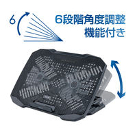 ナカバヤシ ノートPCクーラー　2WAY　2FAN　コンパクト　10～14インチ対応 NSFー08BK 1個