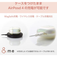 AirPods 4 ケース 用 ソフト カバー 落下防止 クリアオーロラ AVA-AP06UCACR エレコム 1個（直送品）