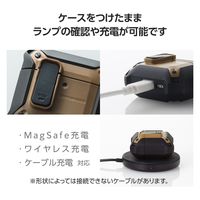AirPods 4 ケース 用 耐衝撃 衝撃吸収 フタ開閉ロック機能 コヨーテ AVA-AP06ZEROLBR エレコム 1個（直送品）