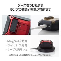 AirPods 4 ケース 用 耐衝撃 衝撃吸収 フタ開閉ロック機能 レッド AVA-AP06ZEROLRD エレコム 1個（直送品）