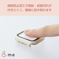 アップルウォッチ カバー SE/Series6/5/4[40mm] フルカバー ホワイト AW-23EFCGJWH エレコム 1個（直送品）