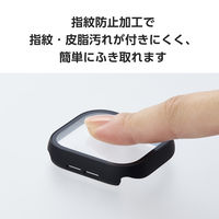 アップルウォッチ カバー Series10[46mm] フルカバー ブラック AW-24AFCGMBK エレコム 1個（直送品）